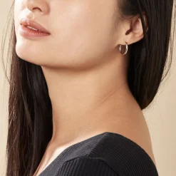 Histoire d'Or Créoles Olympia argent blanc Clearance