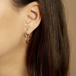 Histoire d'Or Créoles Argent Rose Alieno Clearance