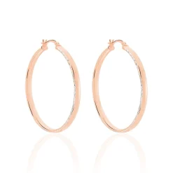 Histoire d'Or Créoles Argent Rose Ava