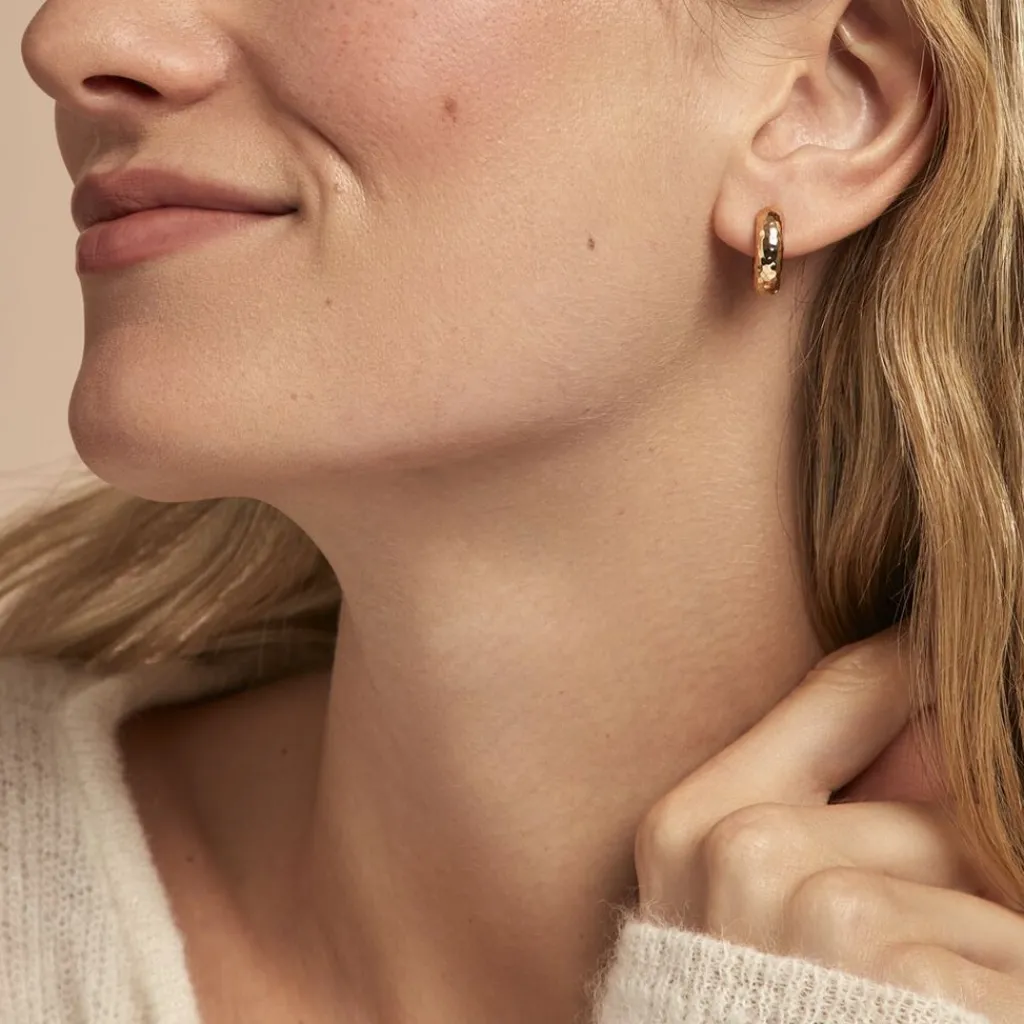 Histoire d'Or Créoles Ariane Plaqué Or Jaune Best