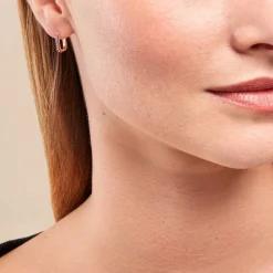 Histoire d'Or Créoles Aselya Argent Rose Oxyde De Zirconium argent rose oxyde fumé Discount