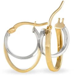 Histoire d'Or Créoles Aubrey Or Bicolore