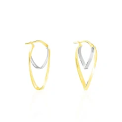 Histoire d'Or Créoles Aubrey Or Bicolore Sale