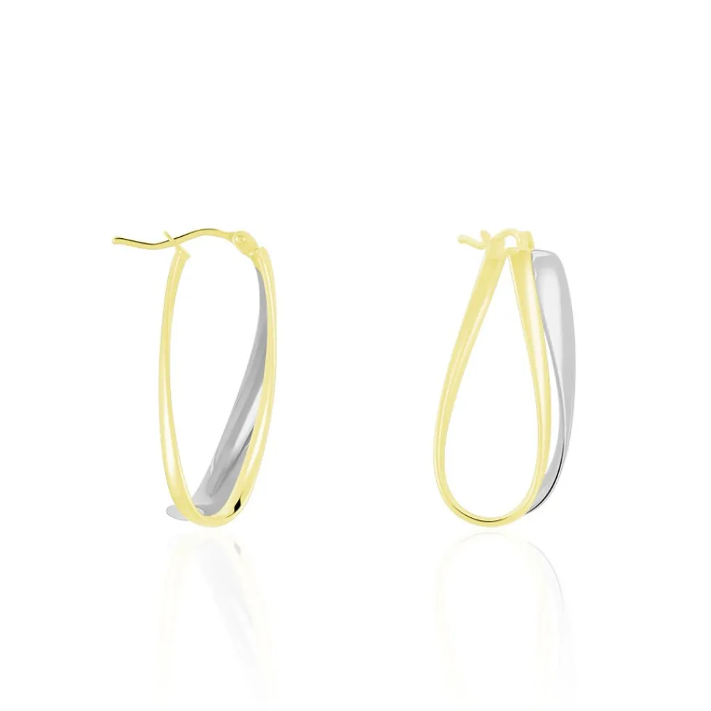 Histoire d'Or Créoles Ayliz Or Bicolore Sale