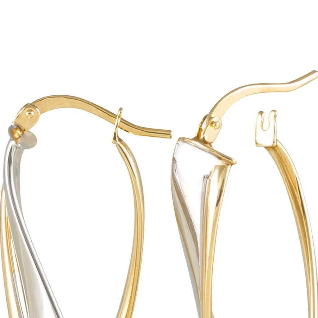 Histoire d'Or Créoles Ayliz Or Bicolore Sale