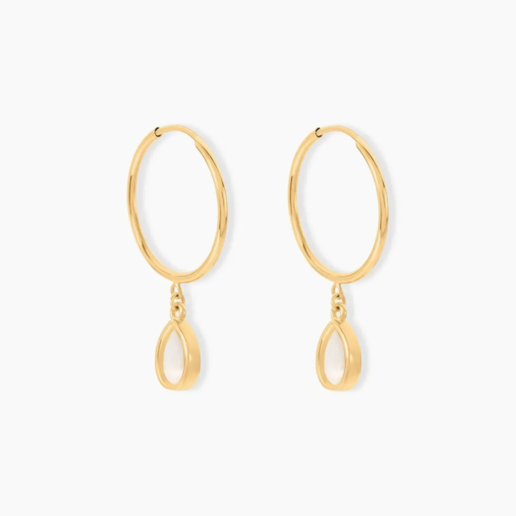 Histoire d'Or Créoles Bahman Or Jaune Nacre Online