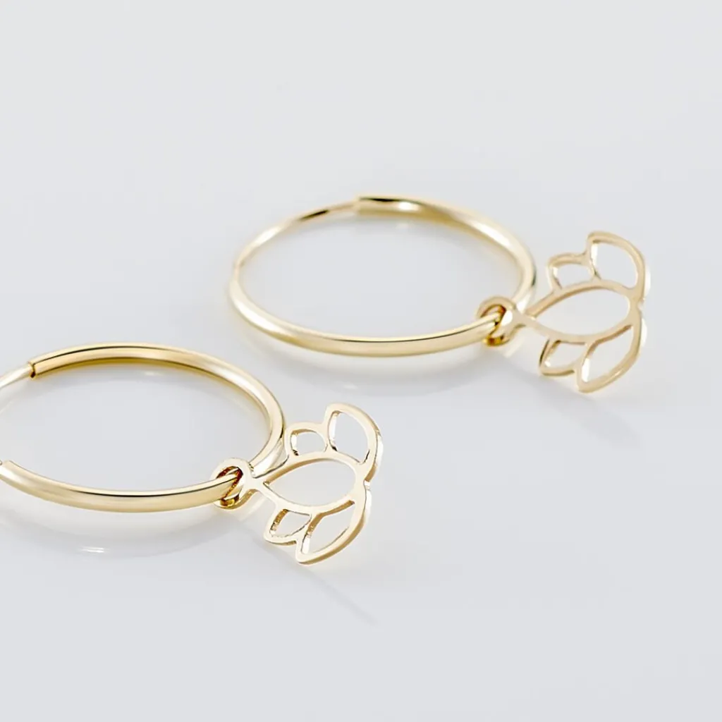 Histoire d'Or Créoles Belita Or Jaune New