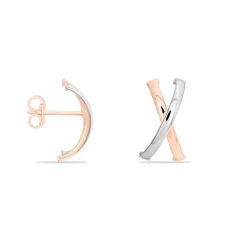 Histoire d'Or Créoles Bleona Croisees Or Bicolore Online