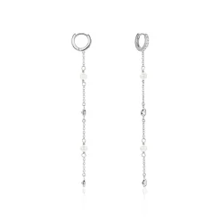 Histoire d'Or Créoles Cadogan Argent Blanc Perle De Culture Oxyde De Zirconium Outlet