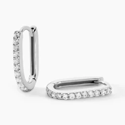 Histoire d'Or Créoles Caliste Argent Blanc Oxyde De Zirconium Best