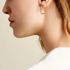 Histoire d'Or Créoles Carlyle Or Jaune Clearance