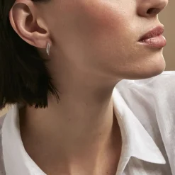 Histoire d'Or Créoles Carlyn argent blanc Hot