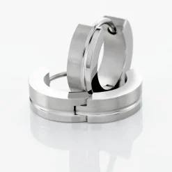 Histoire d'Or Créoles Casilda acier blanc Hot