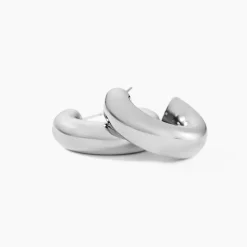 Histoire d'Or Créoles Cassis acier blanc Clearance