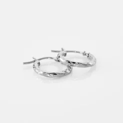 Histoire d'Or Créoles Cayla Or Blanc Sale