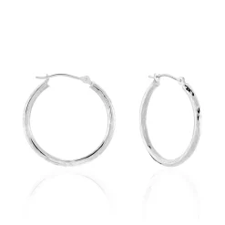 Histoire d'Or Créoles Cayla or blanc