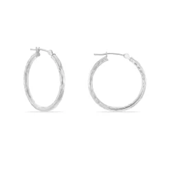 Histoire d'Or Créoles Cayla or blanc