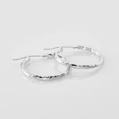 Histoire d'Or Créoles Cayla or blanc