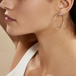 Histoire d'Or Créoles Cayla or blanc Outlet