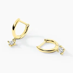 Histoire d'Or Créoles Claud Or Jaune Diamant Synthétique Clearance