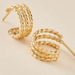 Histoire d'Or Créoles Clematine Or Jaune Discount