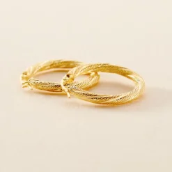 Histoire d'Or Créoles Clematis Or Jaune Outlet