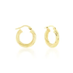 Histoire d'Or Créoles Clematis Or Jaune Sale