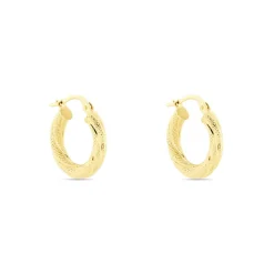 Histoire d'Or Créoles Clematis Or Jaune Sale