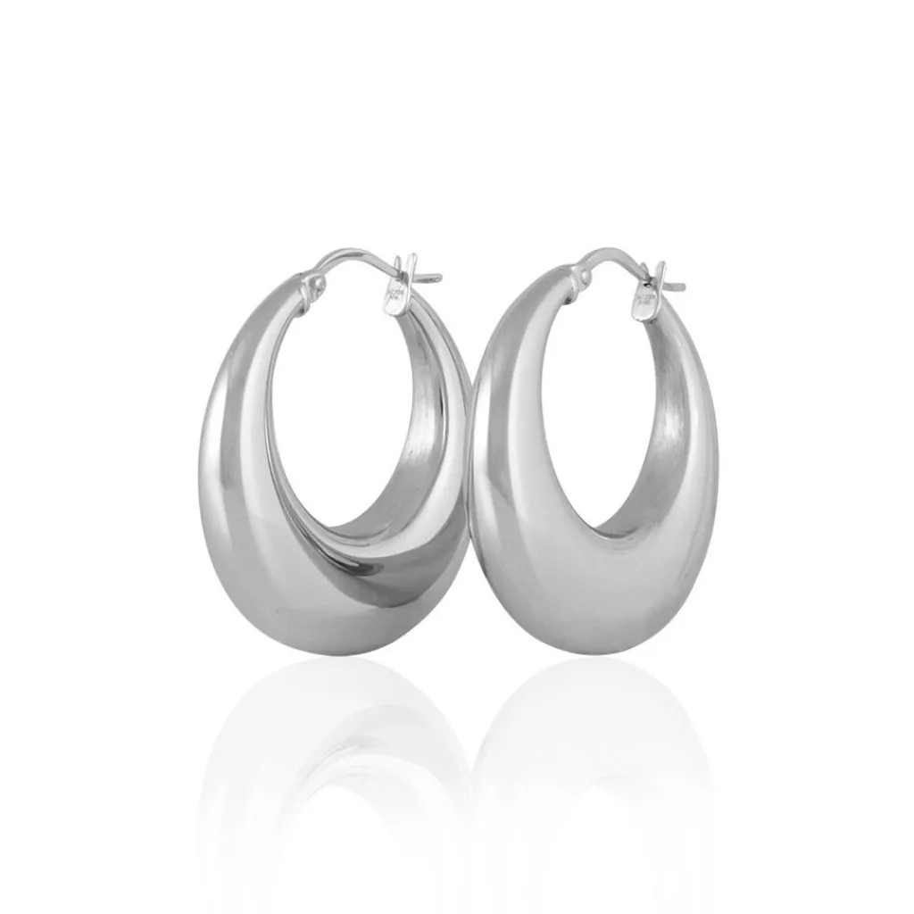 Histoire d'Or Créoles Creolia acier blanc Sale