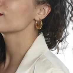 Histoire d'Or Créoles Creolia Acier Jaune acier doré Best