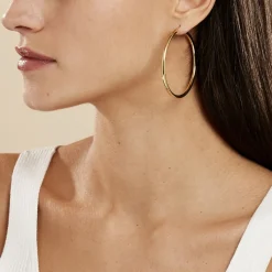 Histoire d'Or Créoles Creolia Acier Jaune Hot