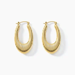 Histoire d'Or Créoles Dafnie Acier Jaune Hot