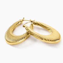 Histoire d'Or Créoles Dafnie Acier Jaune Hot