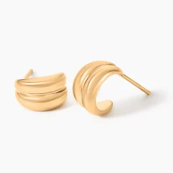 Histoire d'Or Créoles Dionna Plaqué Or Jaune Discount