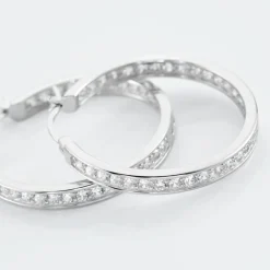 Histoire d'Or Créoles Django Argent Blanc Oxyde De Zirconium Hot