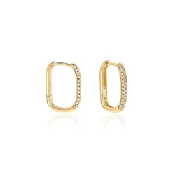 Histoire d'Or Créoles Domingo De Zirconium plaqué or jaune oxyde Discount