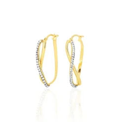 Histoire d'Or Créoles Domitilla Or Jaune Strass Online