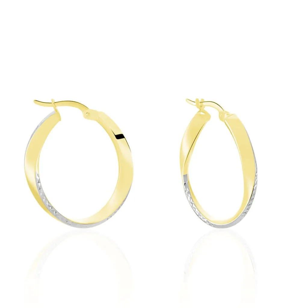 Histoire d'Or Créoles Doralynne Or Bicolore Clearance