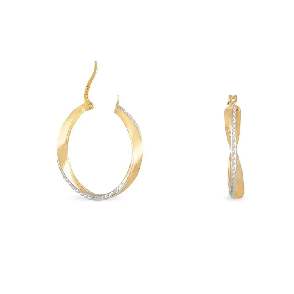 Histoire d'Or Créoles Doralynne Or Bicolore Clearance