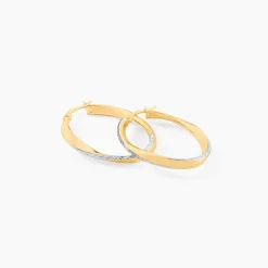 Histoire d'Or Créoles Doralynne Or Bicolore New