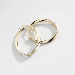 Histoire d'Or Créoles Doralynne Or Bicolore New