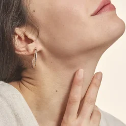 Histoire d'Or Créoles Doralynne Or Bicolore New