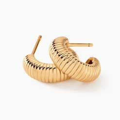 Histoire d'Or Créoles Dune Plaqué Or Doré