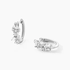 Histoire d'Or Créoles Eclat d'Aurore Argent Blanc Oxyde De Zirconium Online