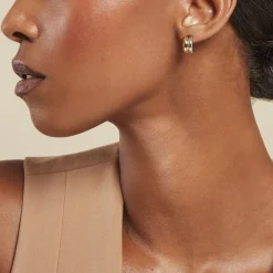 Histoire d'Or Créoles Egerie argent bicolore Hot