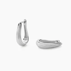 Histoire d'Or Créoles Egerie argent blanc