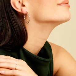 Histoire d'Or Créoles Eleanie Fil Vrille Or Bicolore Best