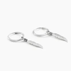 Histoire d'Or Créoles Elvyn Argent Blanc New