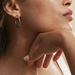 Histoire d'Or Créoles Esaias Acier Blanc Online