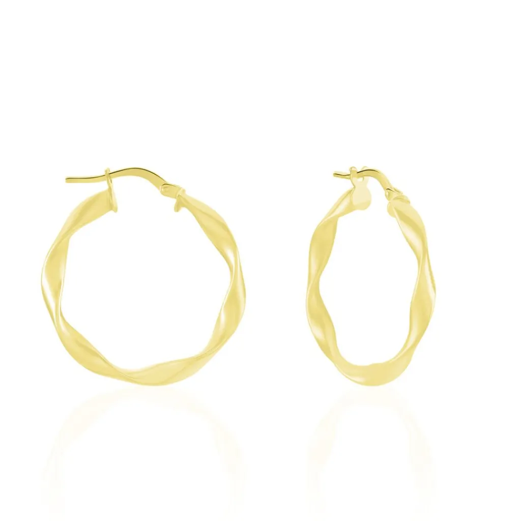 Histoire d'Or Créoles Falbala Or Jaune Clearance